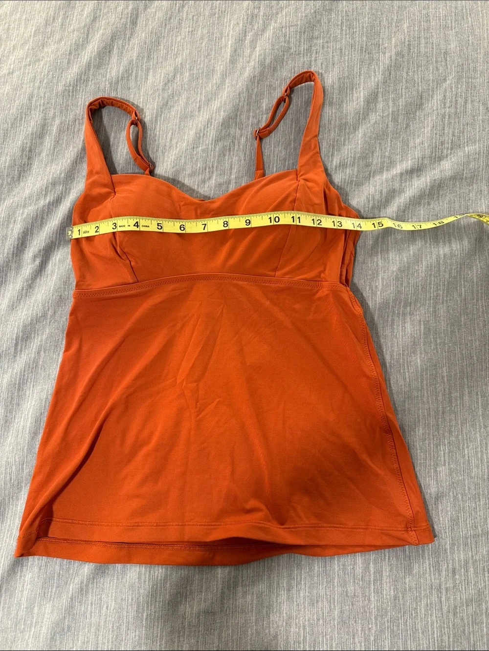 Athleta Orange Tankini Top and Bottom Set